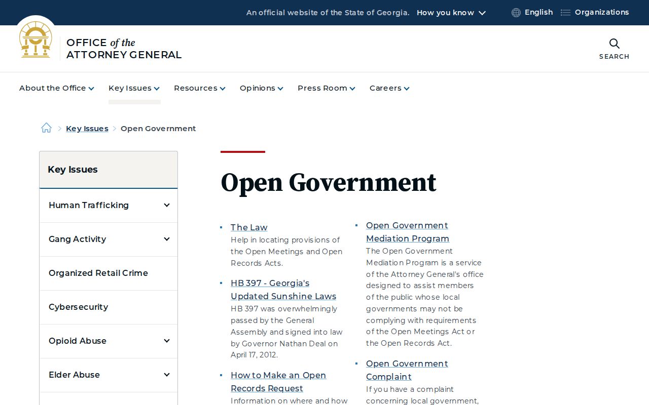 Taliaferro County civil docket Georgia Open Government page