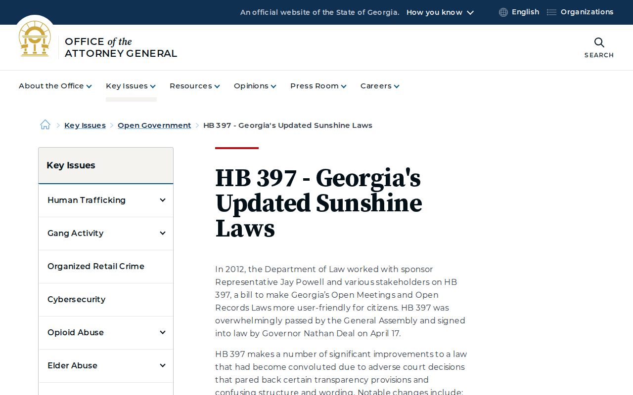Taliaferro County civil docket Sunshine Law update